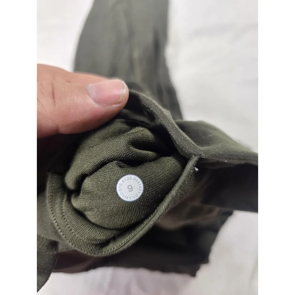 Lululemon Leggings Womens 6 Green High Rise Ankle Pocket Yoga Running Athletic